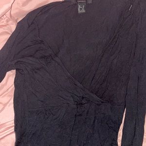 A black crop top